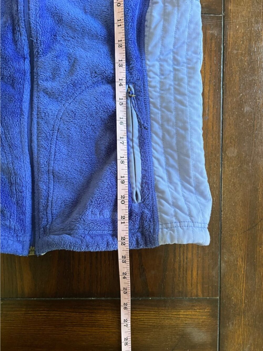 L.L. Bean Fleece Full Zip Activewear Blue Vest Size Petite Small - Picture 8 of 8